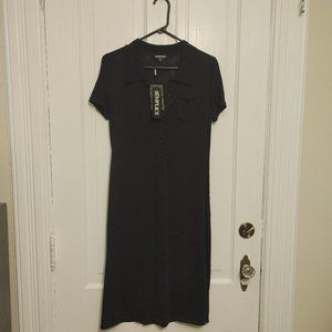 Semplice black knit dress